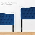 thumbnail image 7 of Pemberly Row Queen Diamond Tufted Performance Velvet Headboard in Navy, 7 of 7