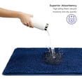 thumbnail image 5 of Tafts Ultra Soft Luxury Bath Mat, Bathroom Rugs, Chenille Microfiber, Absorbent Non-Slip Machine Washable, Bathroom Decor, Super Plush Bath Mats for Bathroom, Shower & Tub, Navy Blue, 5 of 5