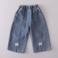 thumbnail image 6 of Toddler Girls Clothes Outfits 12 18 24 Months 2T 3T 4T Toddler Girls Fall Winter Clothes Girls Cute Pullover Bell Bottom Jeans Pants 2PCs Set Dailywear Pink Size 3-4 Years, 6 of 9