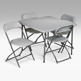 Cosco 5 Piece Card Table Set : Cosco 5 Piece Folding Table And Chair Set Tan Pricepulse / Websites use cookies to help users navigate efficiently and perform certain functions.