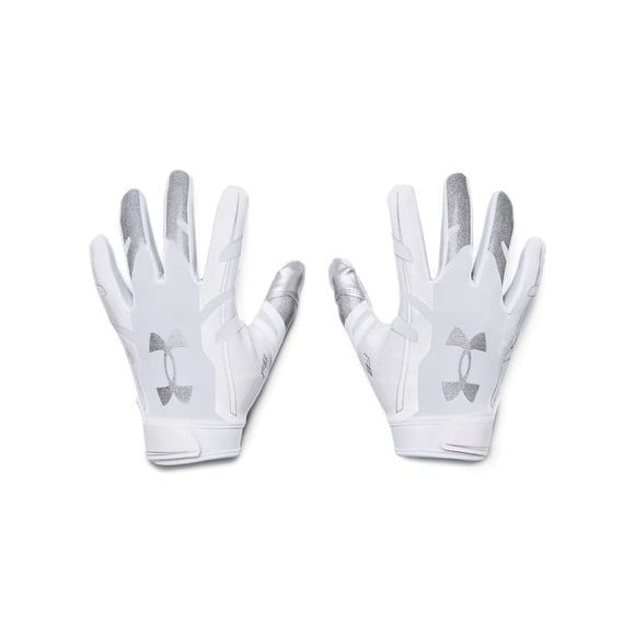 Guantes de fútbol Under Armour F8 para hombre, color blanco, talla XL
