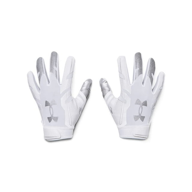 Guantes de fútbol Under Armour F8 para hombre, color blanco, talla XL