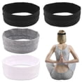 thumbnail image 2 of Diademas elásticas para yoga, paquete de 4 diademas de tela de algodón unisex, diademas modernas y que absorben el sudor, diademas deportivas, banda para el cabello transpirable para absorber el, 2 of 7