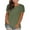Army Green, variant on Fesfesfes Short Sleeve Undershirt for Women's Fashion Solid Round Neck Short Sleeve T-shirt Blouse Loose Tops Workout Shirt 6(M)