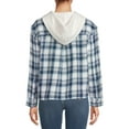 thumbnail image 5 of Time And Tru Women's Crop Hooded Flannel, 5 of 5