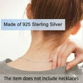 thumbnail image 2 of Xiao Hua Extensor de collar de plata s925 adecuado para collares de 2, 3 y 4 pulgadas., 2 of 4
