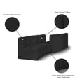 thumbnail image 2 of Meridian Furniture Arc Black Boucle Fabric Modular Sectional, 2 of 8