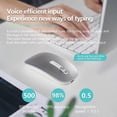 thumbnail image 5 of M108 AI Smart Voice Mouse 10m Wireless Rechargeable 5-Key Mouse for Windows Mac - Grey, 5 of 5