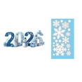 thumbnail image 2 of PONPRNGY 2026 Christmas Dreamy Snowflake Window Stickers Festive Decoration PVC Removable Transparent Film, 2 of 4