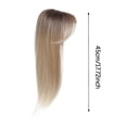 thumbnail image 3 of Eqslft Hair Topper 18 inch Toppers Hair pieces for Women with Thinning hair, Comfortable Base Hairtopper Clip in Bangs,360 3D Topper, 3 of 5