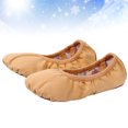 thumbnail image 2 of 1 par de zapatos de baile para niñas, zapatos de ballet de suela blanda, zapatos de práctica de baile de ballet, zapatos de yoga (marrón claro, tamaño 37, 22,5 cm, 5,5 EE., 2 of 6