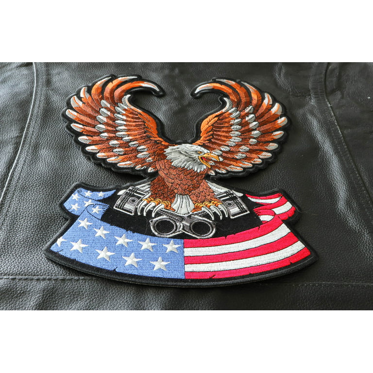 Eagle Patch, Large Back Patches for Jackets and Vests 