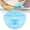 Blue, variant on Clip on strainer rice bowl design for washing rice fruits