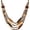 Necklace SL13-041, variant on Vintage Retro Wooden Beaded Multi Layered Long Necklace, Irregular Unique Shape Beads, Monochrome Style Women's Jewelry, Holiday Accessories