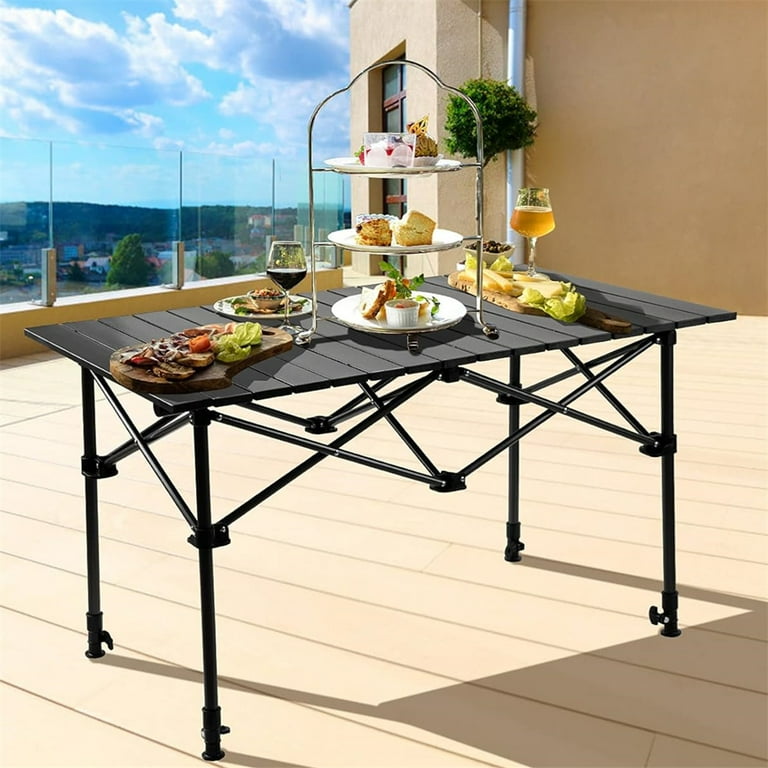 Table Pliante Aluminum Portable Folding Camping Table With Carry