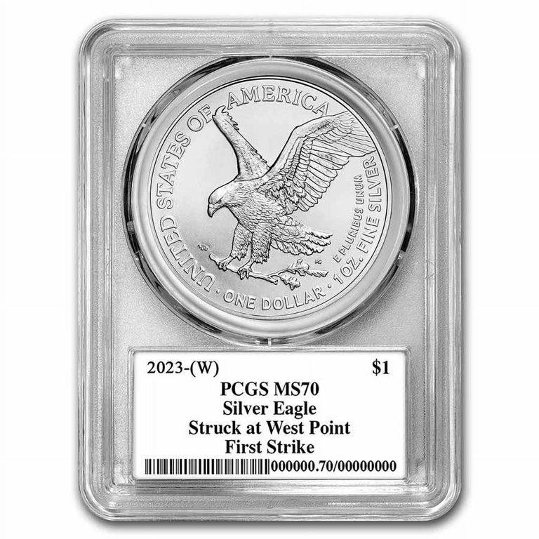 2023-(W) PCGS MS-70 American Silver Eagle Coin, First Strike