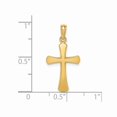 thumbnail image 3 of Collier Pendentif Croix en Or Jaune 14K avec Chaîne, 3 of 4