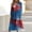 Blue, variant on 250TH Anniversary Dress, Comfy Maxi Women Dress, Multi Color Design, 4Th of July Women Dress, Red White and Blue Dresses for Women, Patriotic Dresses for Indoor Outdoor Size: M