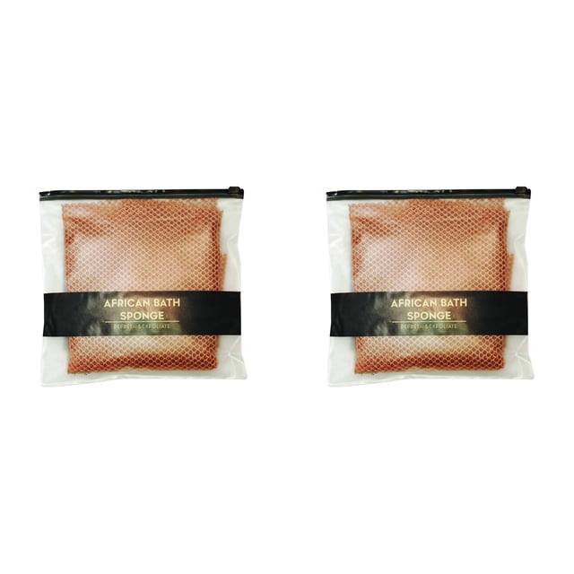 (2-Pack) Kcodviy Exfoliating Bath Towel African Design Nylon Sauna Material Sweat Skin Care Accessory Body Solution