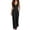 Black, variant on Jumpsuits for Women Cotton Sleeveless V Neck High Waist Slimming Jumpsuit Casual Fashionable Solid Color Loose Wide Leg Romper Jumpsuit with Pocket
