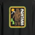 thumbnail image 3 of Instant Message - Montana Bear Badge  - Men's Long Sleeve T-Shirt, 3 of 6