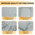 thumbnail image 3 of Lux Decor King Size Sheet Set, 4-Piece Plain Soft Microfiber – Deep Pocket King Bed Sheets, Includes 1 Fitted Sheet, 1 Flat Sheet, 2 Pillowcases, Gray, 3 of 10
