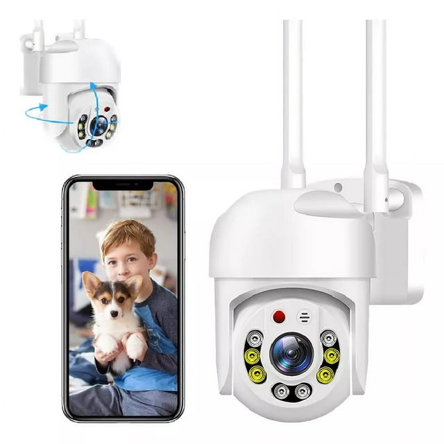 Cámara Seguridad Exterior Wifi 1080p Audio Todo Color Remota