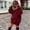 Red, variant on Women Fashion Solid Color Clothes Hoodies Pullover Coat Hoody Sweatshirt Sweatshirt Women Tunic Hoodies for Women plus Size Jacket Softy Sweat Shirt Casual Top Sleeve Women Long Hoodies with Zipper