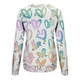 thumbnail image 5 of Azrian Deals Womens Shirts Valentine'S Day Sweatshirt Long Sleeve Pullover Tunic Tops Clearance, 5 of 6