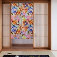 thumbnail image 2 of Cortina de puerta de Eeyore para entrada, cortina opaca con estampado de patrón, cortina divisoria de ambientes, tapiz para decoración del hogar, 34" de ancho x 56" de largo, 2 of 7