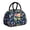 Black-85, variant on Tropical Paradise Lunch Bag - Hibiscus & Palm Leaves Print, Vibrant Insulated Tote for Resort Vibes