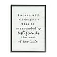 thumbnail image 2 of Stupell Industries Woman With All Daughters Loving Family Quote Graphic Art White Framed Art Print Wall Art, Design by Lux + Me Designs, 2 of 5