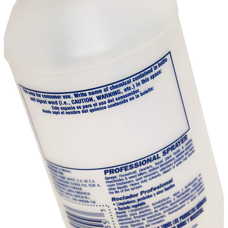 Zep Professional Sprayer Bottle 32 Ounces HDPRO1 Case of 12 30 Foot Spray,  Adjustable Nozzle 