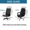 thumbnail image 2 of Shukii Waterproof Office Chair Cover Stretch Computer Office High Back Chair Cover with Arm Covers Washable Slipcovers Cover（grey,Large), 2 of 5
