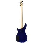 Rogue LX200BF fretless Maple Neck, Rosewood Fingerboard Electric Bass Guitars, Metallic Blue