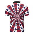 thumbnail image 5 of YDLCAFD Mode Hommes Printemps Été Décontracté Manches Courtes Col Rabattu T-Shirts Imprimés Haut Blouse, 5 of 5
