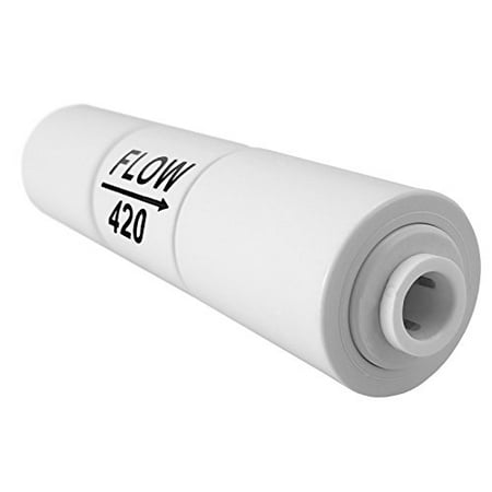 Express Water Reverse Osmosis Flow Restrictor with Quick Connect Fitting 420 ML for 50 GPD Membrane