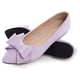 thumbnail image 5 of Zapatillas de ballet SAILING LU Bow-Knot para mujer, de gamuza, color morado claro, 5 of 7