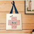 thumbnail image 3 of ThisWear Oncology Nurse Gifts for Women I'm an Oncology Nurse Essential Attributes Navy Handle Canvas Tote Bag, 3 of 3