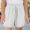 Beige, variant on YYV Solid Drawstring Ribbon Elastic Waist Sports Shorts For Boys Girls 3-13 Years Old, Soft Faux Linen Pocket Casual Bottoms For Summer School And Weekend Daily Outfits Khaki 11-12 Years