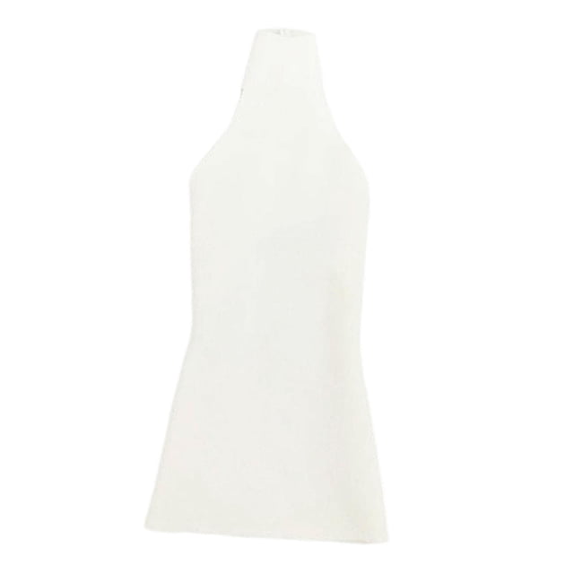 Vestido ajustado sin mangas para cosplay, informal, corto, de 12 pulgadas, escala 1/6 Blanco