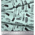 thumbnail image 2 of Soimoi Green Poly Georgette Fabric Gardening Tools & Hardware Print Sewing Fabric Yard 42 Inch Wide, 2 of 5