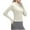 White, variant on Womens Athletic Fleece Jackets Zip Up Slim Fit Thumb Holes Fall Gym Cropped Coat with Pocket Running Workout Tops (XL, White)