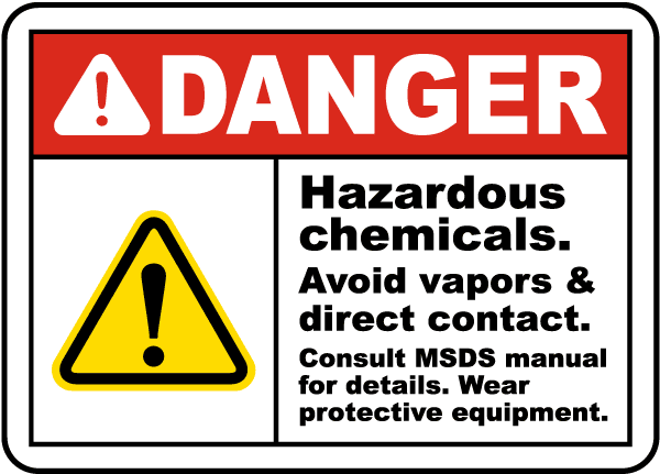 Chemical sign. Chemistry sign. Chemical Warning signs. Hazardous Chemicals.