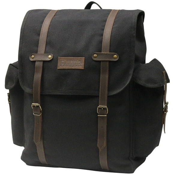 World Famous Frobisher Canvas Daypack - Black