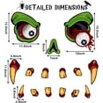 thumbnail image 3 of JANYUN Halloween Trunk or Treat Car Decoration Kit with Eye-catching Monster Face Teeth and Spooky Window Stickers for Halloween Outdoor Decor for Your Car Garage Door Archway, 3 of 5