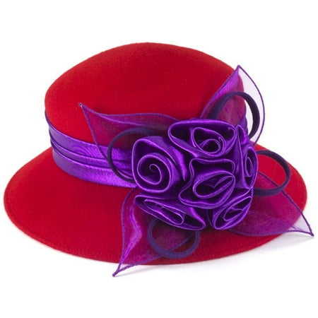 Purple Satin Roses Red Hat