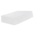 thumbnail image 1 of Justharion Jupe de Lit Plissée Couleur Unie & Résistante aux Plis Dégradé Blanc Simple 1Set, 1 of 6