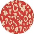 thumbnail image 1 of Ahgly Tapis d'Intérieur Lavable en Machine Carré Transitionnel Saumon Rose Clair, 3 Pieds Carré, 1 of 7