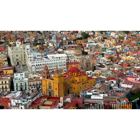 LAMINATED POSTER Colonial Church Mexico Cathedral Guanajuato City Poster Print 24 x